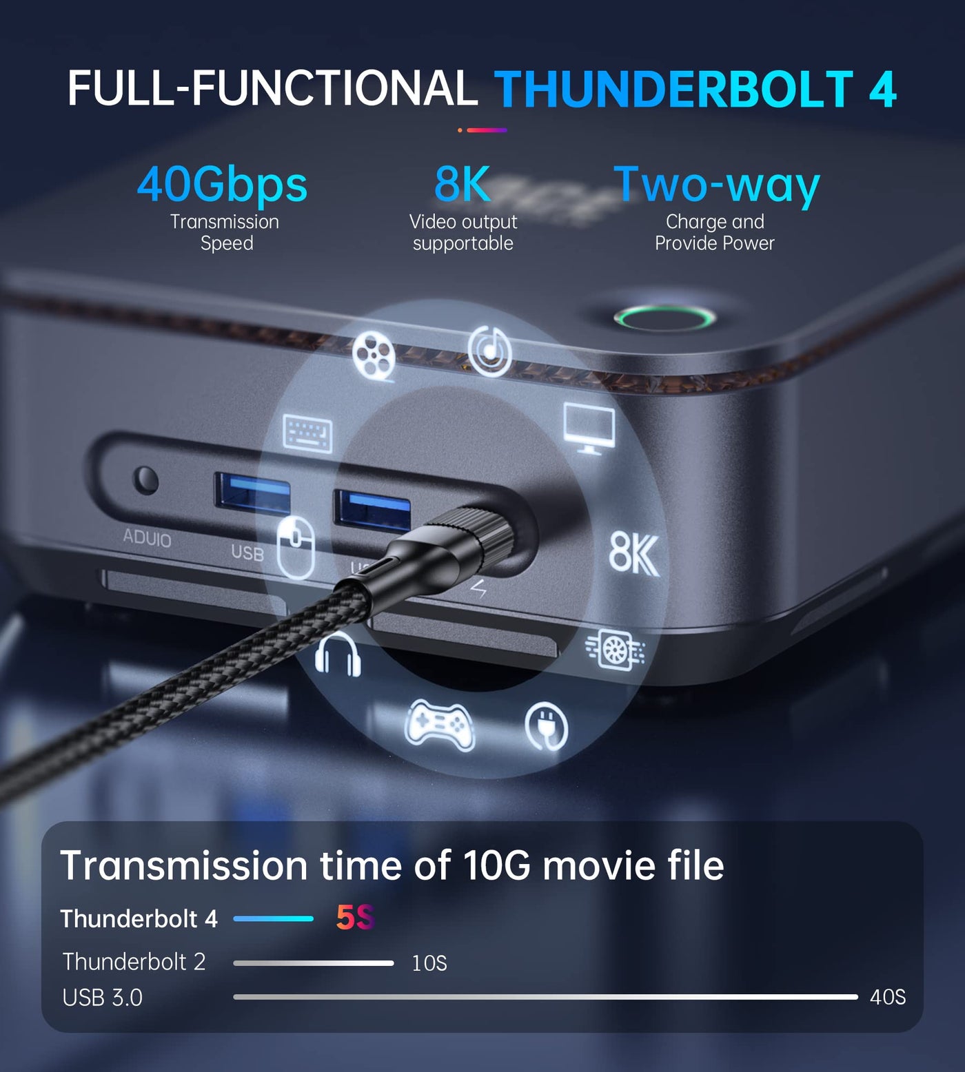 ACEMAGICIAN Mini PC, Core i5 11320H,32GB DDR4 RAM 512GB SSD Micro Desktop Computer,Thunderbolt 4/DP/HDMI Triple Output, Iris Xe Graphics 96EU Support 8K,Fingerprint,Built-in Speaker