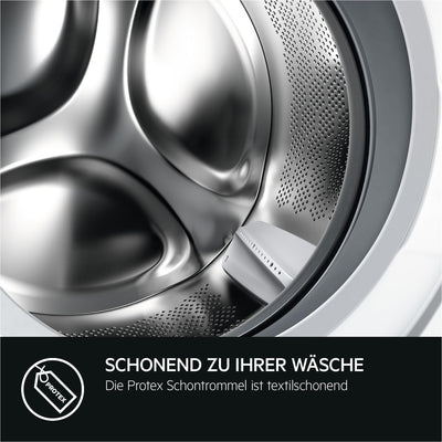 AEG L6AMZ49FL Waschmaschine / Serie 6000 mit ProSense® / 9,0 kg / Leise / Mengenautomatik / Nachlegefunktion / Kindersicherung / Schontrommel / Wasserstopp / 1400 U/min