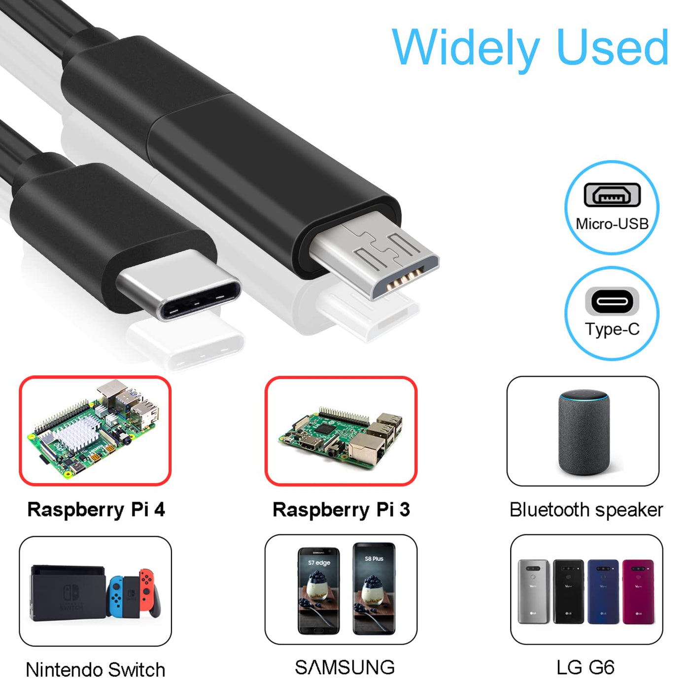 Bruphny Netzteil für Raspberry Pi 4/3, 5.1V 3A USB-C Netzteil mit EIN/Aus Schalter für Raspberry Pi 3，für Raspberry Pi 4 Modell B