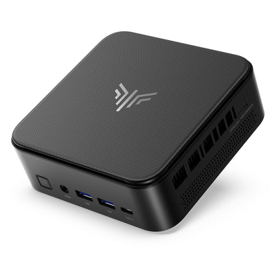 E3B Mini PC AMD Ryzen 7 5825U(Bis zu 4,5GHz) 16GB DDR4 512GB SSD mit Radeon RX Vega 8 Graphics Micro Desktop Computer Für Büro/Heimkino/Meeting/Business/Trip |WiFi 6|BT 5.2|USB3.2