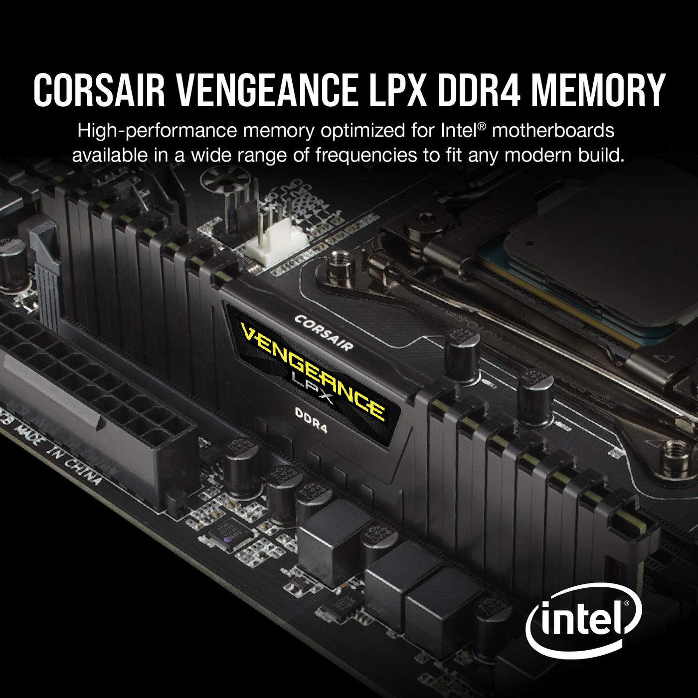 Corsair Vengeance LPX 32GB (2 x 16GB) DDR4 3600 (PC4-28800) C18 1.35V Desktop Memory - Schwarz