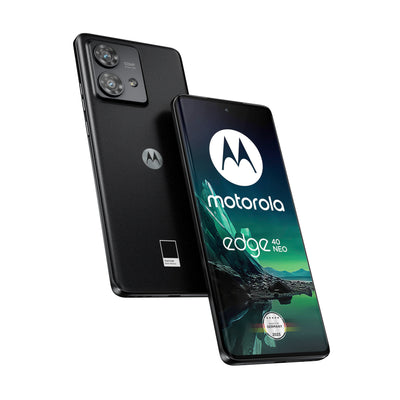 Motorola Mobility Edge40 neo Smartphone (6,55'-FHD+-Display, 50-MP-Kamera, 12/256 GB, 5000 mAh, Android 13) Black Beauty, inkl. Schutzcover + KFZ-Adapter [Exklusiv bei Amazon]