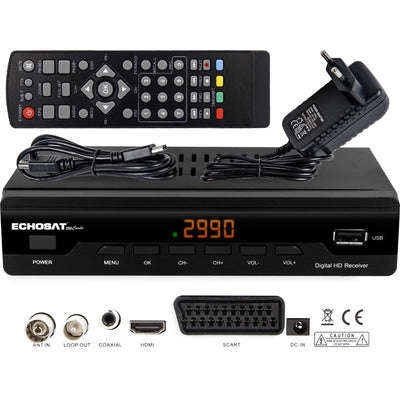 Récepteur de câble Récepteur de câble Récepteur pour télévision par câble numérique 2990 Combo DVB-C (HDTV, DVB-C / C2, DVB-T/T2, HDMI, SCART, USB 2.0, WLAN en option) + câble HDMI