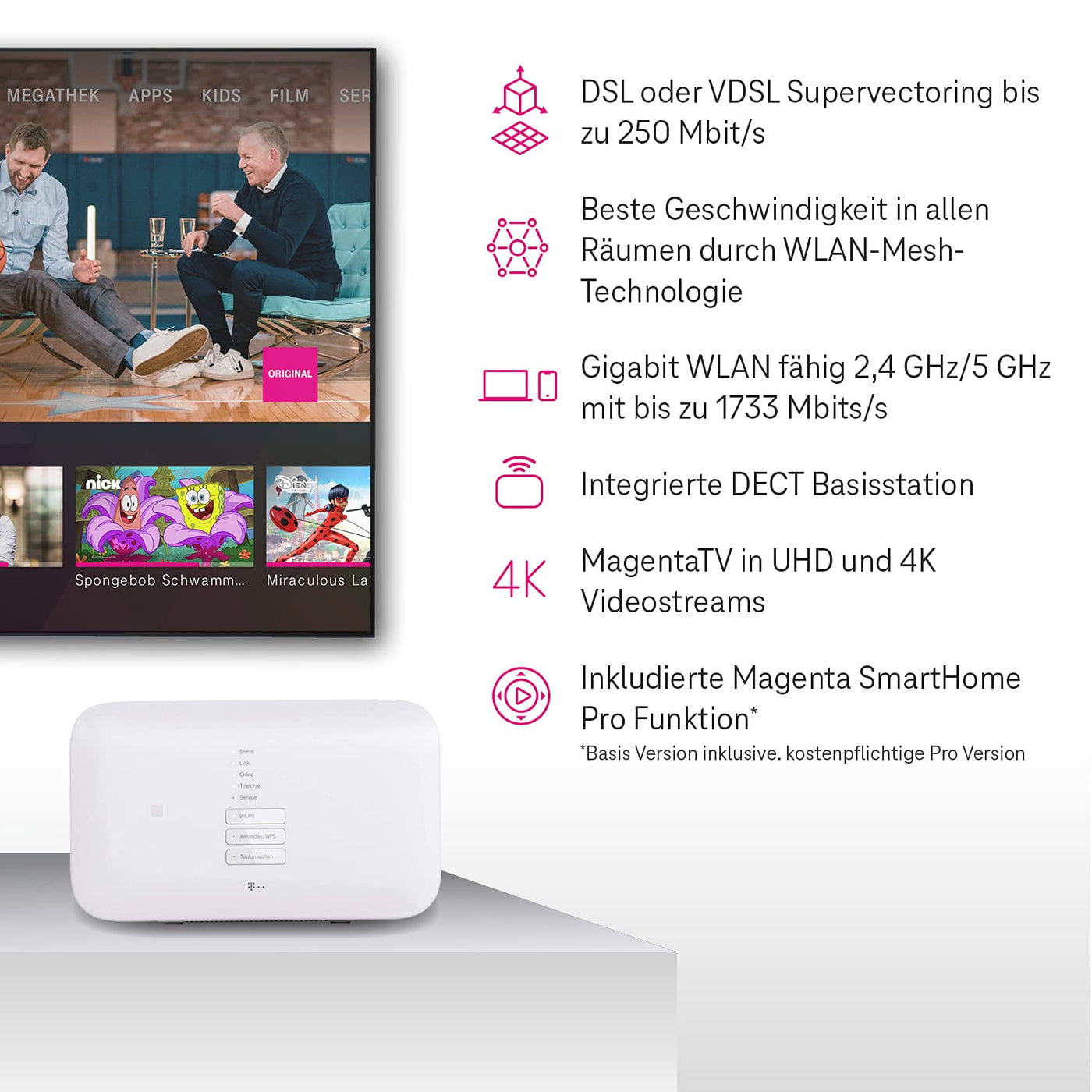 Deutsche Telekom WLAN Speedport Smart 3 R (für SuperVectoring) B-Ware, Dual Band