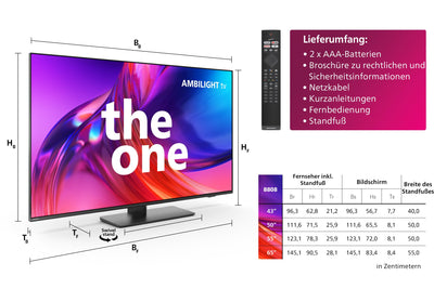 Philips Ambilight TV | 55PUS8808/12 | 139 cm (55 Zoll) 4K UHD LED Fernseher | 120 Hz | HDR | Dolby Vision | Google TV | VRR | WiFi | Bluetooth | DTS:X | Sprachsteuerung | Anthrazitfarbener Rahmen