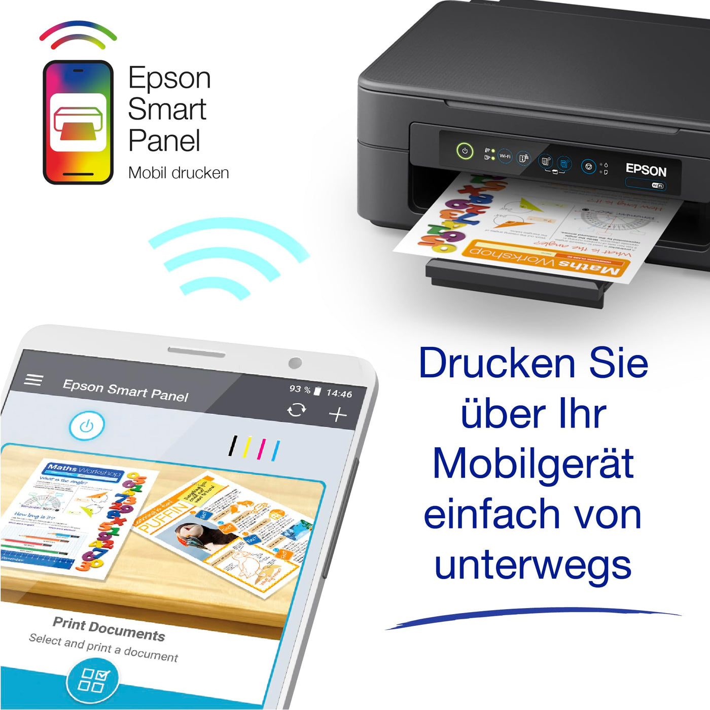 Epson Expression XP-2205 A4 kabelloser Multifunktionstintenstrahldrucker inkl. kostenloser Tinte für 3 Monate* bei ReadyPrint Flex-Abo