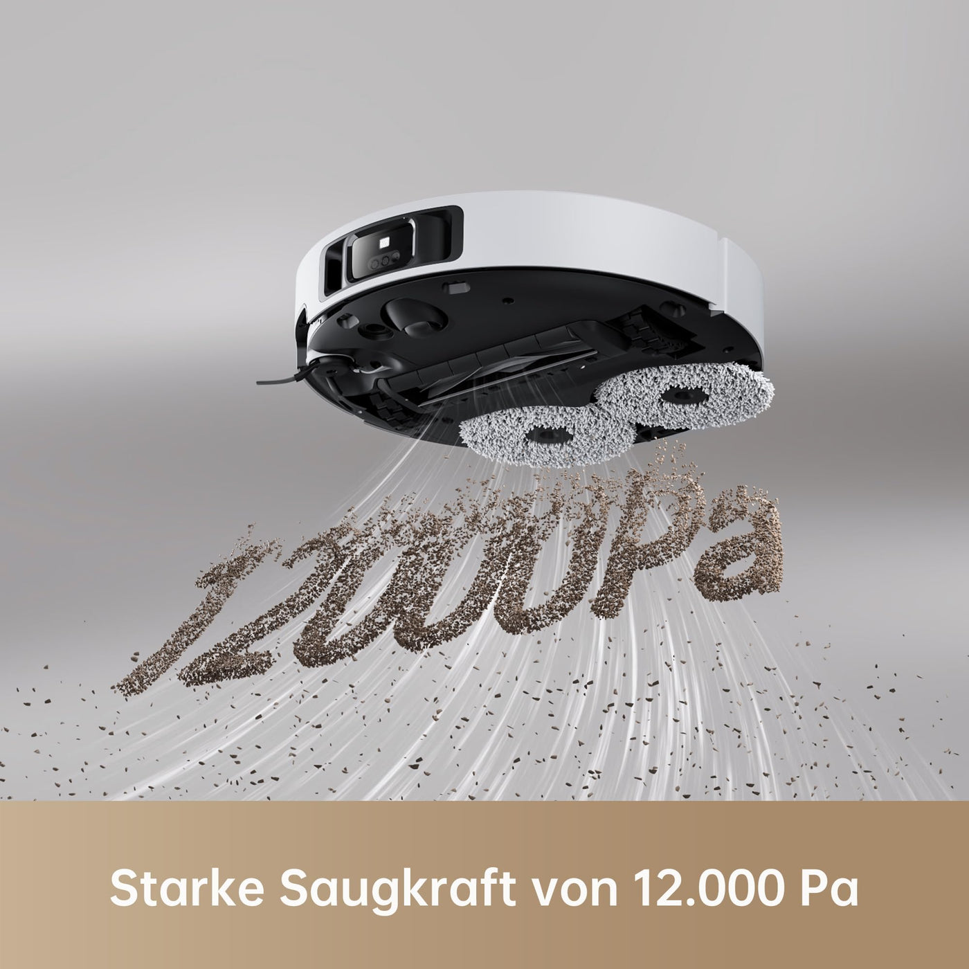 dreame X40 Ultra Complete Saugroboter mit Wischfunktion, 12.000Pa Saugkraft, 70℃ Wischmopp, selbstreinigend, automatische Entleerung, automatisches Nachfüllen, Anti-Wirrwarr und anhebbare Bürsten