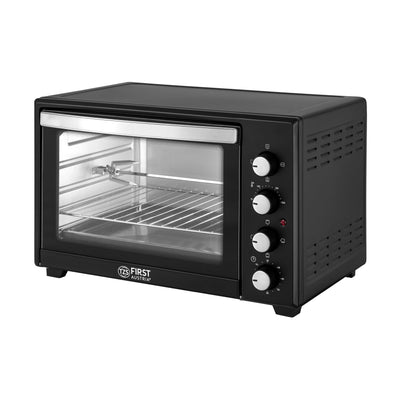 TZS Minibackofen mit Umluft 45l - Minibackofen 2000 Watt zum Kochen, Backen & Hähnchengrill - Temperaturregler 100-230°, energieeffizient, optimal für Miniküche, Camping, Apartment - inkl. Zubehör