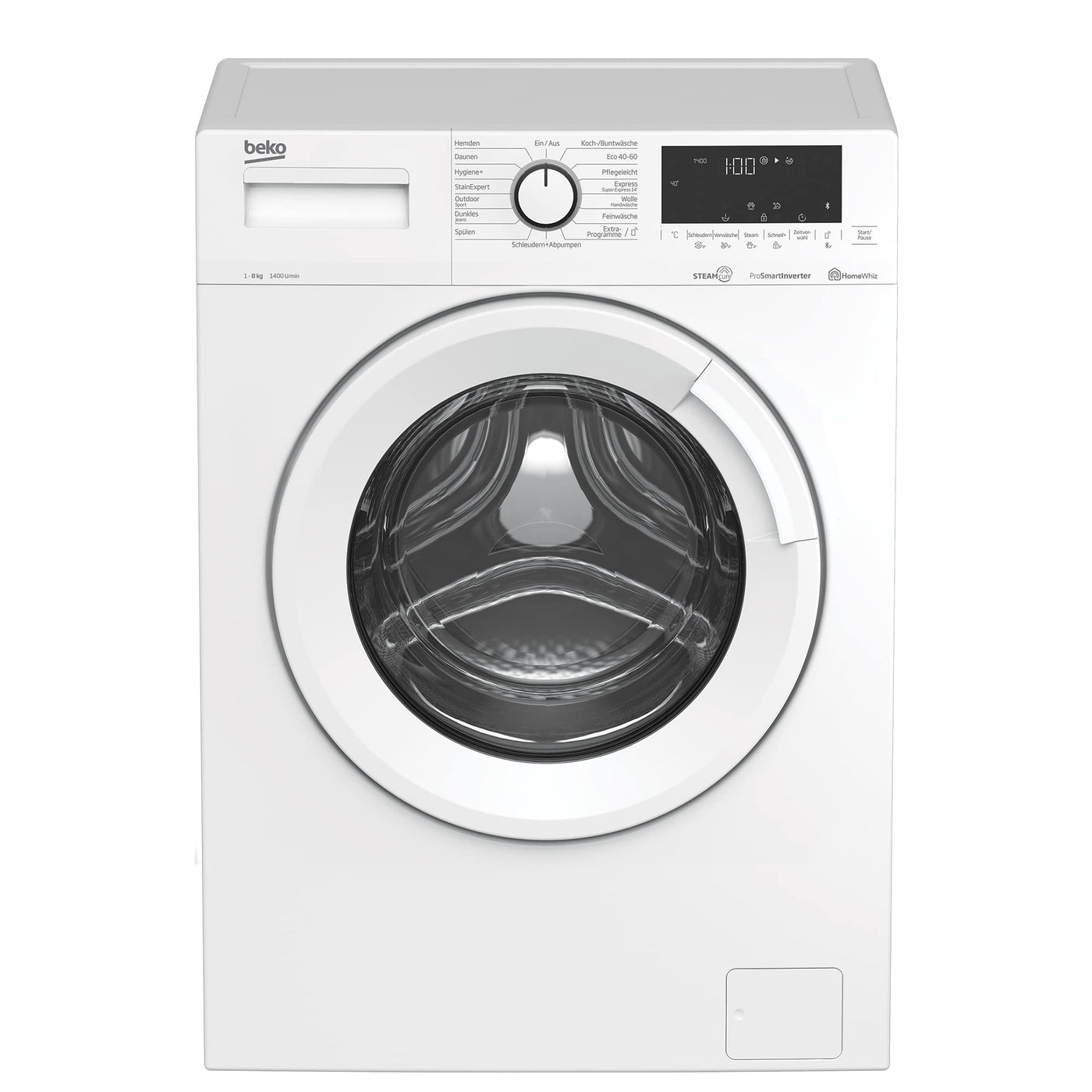 Beko WML8146T5STR1 Waschvollautomat 8kg Bluetooth-Steuerung AddXtra Nachlegefunktion White