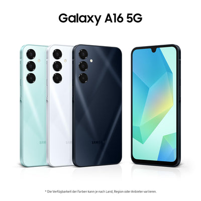 Samsung Galaxy A16 5G Smartphone ohne Vertrag, Handy mit Android, 50-MP-Hauptkamera, 16,91 cm / 6,7" Display, 128 GB, Blue Black+Card Slot Cover Back