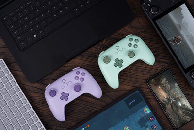 8bitdo Ultimate 2C Wireless Controller für Windows-PC und Android, mit 1000 Hz Abfragerate, Hall-Effekt-Joysticks und Hall-Triggern und Neu Belegbaren L4/R4-Stoßfängern, Turbofunktion (Lila)