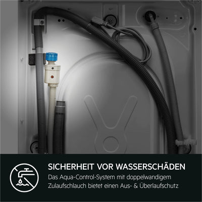 AEG LR8E75490 WiFi Waschmaschine / Serie 8000 mit PowerCare® / UniversalDose Schublade / ÖKOMix - Faserschutz / ProSteam® - Auffrischfunktion / 9,0 kg / Leise / Nachlegefunktion / 1400 U/min