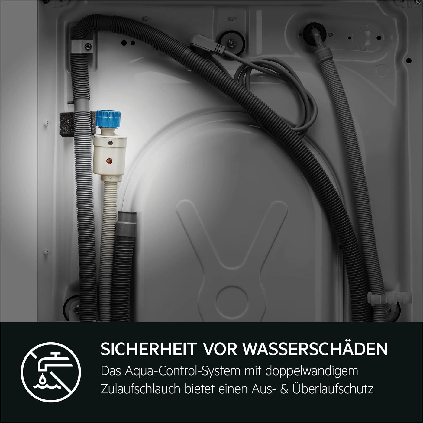 AEG L6FBA51480 Waschmaschine / 8,0 kg / Leise / Mengenautomatik / Nachlegefunktion / Kindersicherung / Schontrommel / Wasserstopp / 1400 U/min