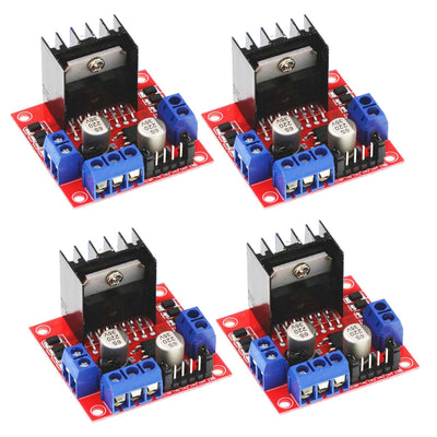 4 pcs L298N Motor Drive Controller Board Modul Dual H Brücke DC Schrittmodul für Arduino