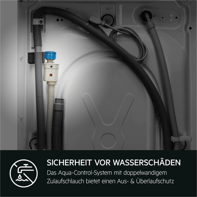 AEG Waschmaschine – Serie 6000 ProSense Mengenautomatik – 10 kg – Leise – Nachlegefunktion – Kindersicherung – Schontrommel – Vollwasserschutz – Leichtbügeln-Option – 1400 U/min – LR6A65400