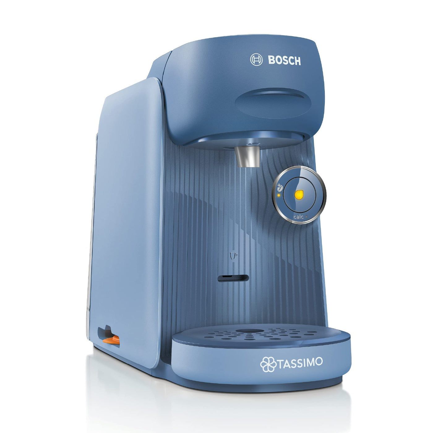 Bosch Tassimo Finesse Kapselmaschine TAS16B7 Kaffeemaschine by, 70 Getränke, intensiverer Kaffee auf Kopfdruck, Abschaltautomatik, perfekt dosiert, platzsparend, 1400 W, lupinenblau