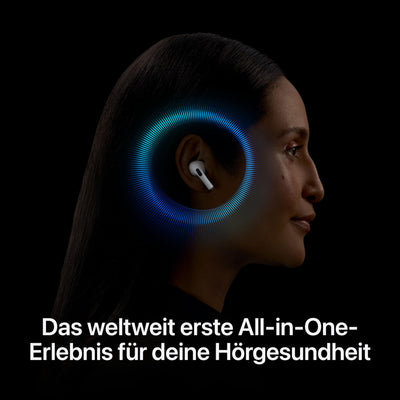 Apple AirPods Pro 2 Kabellose In‑Ear Kopfhörer, Bluetooth Kopfhörer, Aktive Geräuschunterdrückung, Hörhilfefunktion, Transparenzmodus, Personalisiertes 3D Audio, Hi-Fi Sound, H2 Chip, Laden über USB-C