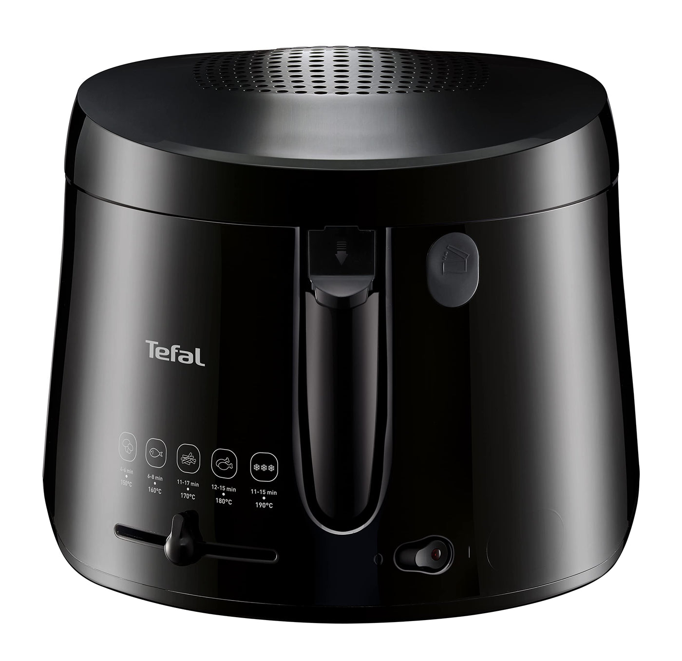 Tefal FF1078 Maxi Fry Fritteuse | Cool Wall Technologie | bis zu 1,2 kg Fassungsvermögen | einklappbarer Griff | kompakte Größe | regelbares Thermostat von 150°C bis 190°C | Schwarz