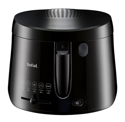 Tefal FF1078 Maxi Fry Fritteuse | Cool Wall Technologie | bis zu 1,2 kg Fassungsvermögen | einklappbarer Griff | kompakte Größe | regelbares Thermostat von 150°C bis 190°C | Schwarz