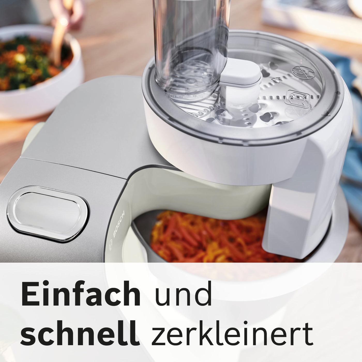 Bosch Hausgeräte MUM58L20 Küchenmaschine, Grau / Silber, 27.1 cm l x 28.2 cm w x 28 cm h