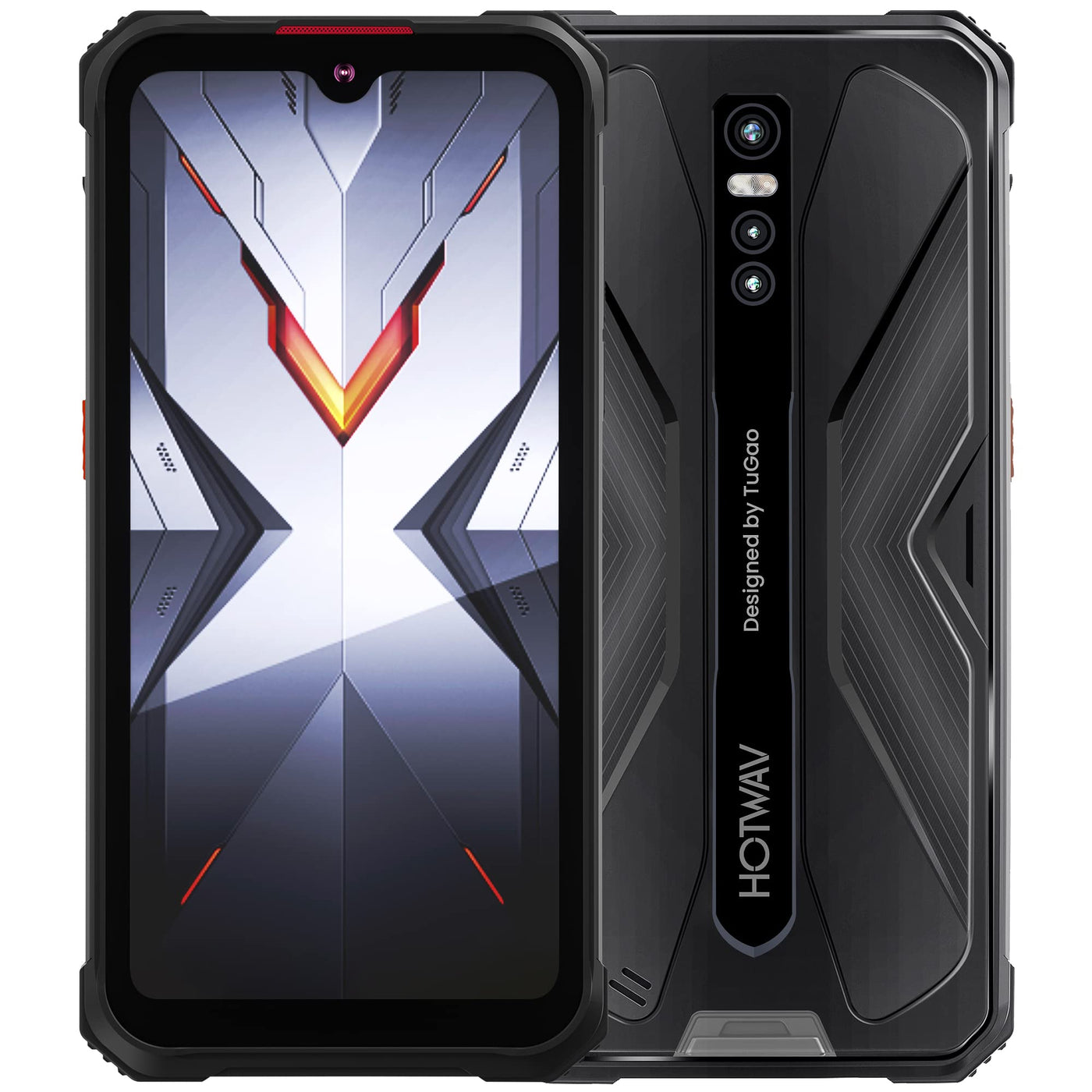 HOTWAV Cyber 9 Pro Outdoor Smartphone ohne Vertrag, 8G+128GB Android 11 IP68/IP69K Wasserdichter Robustes Handy,7500mAh Akku,6.3 Zoll 48MP Triple Kamera 4G Smartphone (Grau)