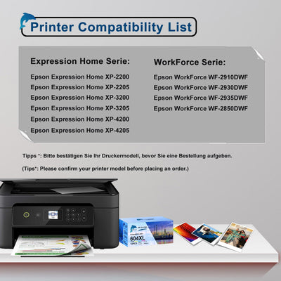 GoToners 604 XL Druckerpatronen Kompatibel für Epson 604 604XL Patronen für Expression Home XP-2200 XP-2205 XP-3200 XP-3205 XP-4200 XP-4205, Workforce WF-2910 WF-2930 WF-2950 (12er-Pack)