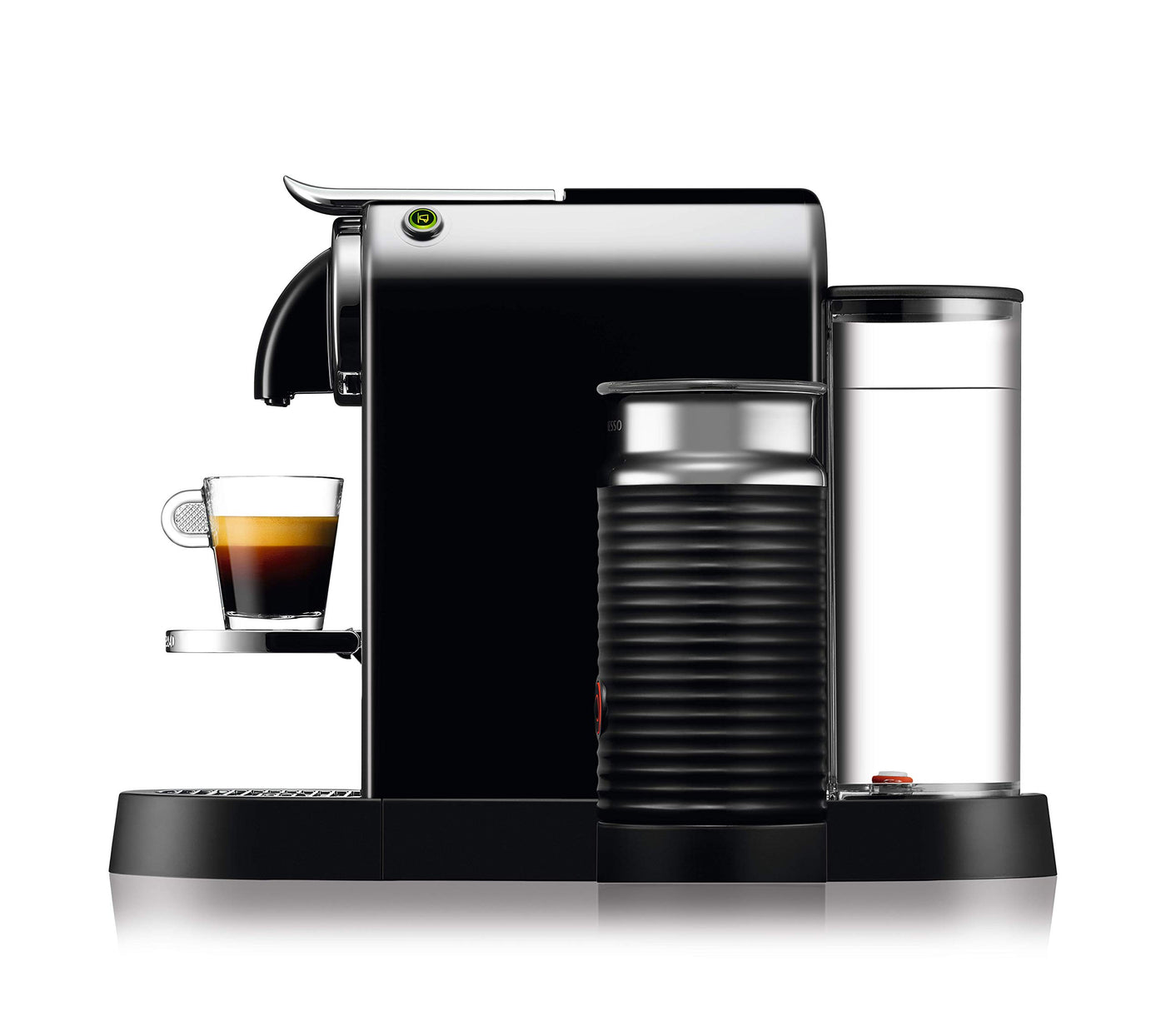 Nespresso De'Longhi EN267.BAE Citiz Kaffeemaschine mit Milchaufschäumer, Energiesparfunktion, 1710W, 1 Liter, 37.2 x 21.8 x 27.7 cm, Schwarz