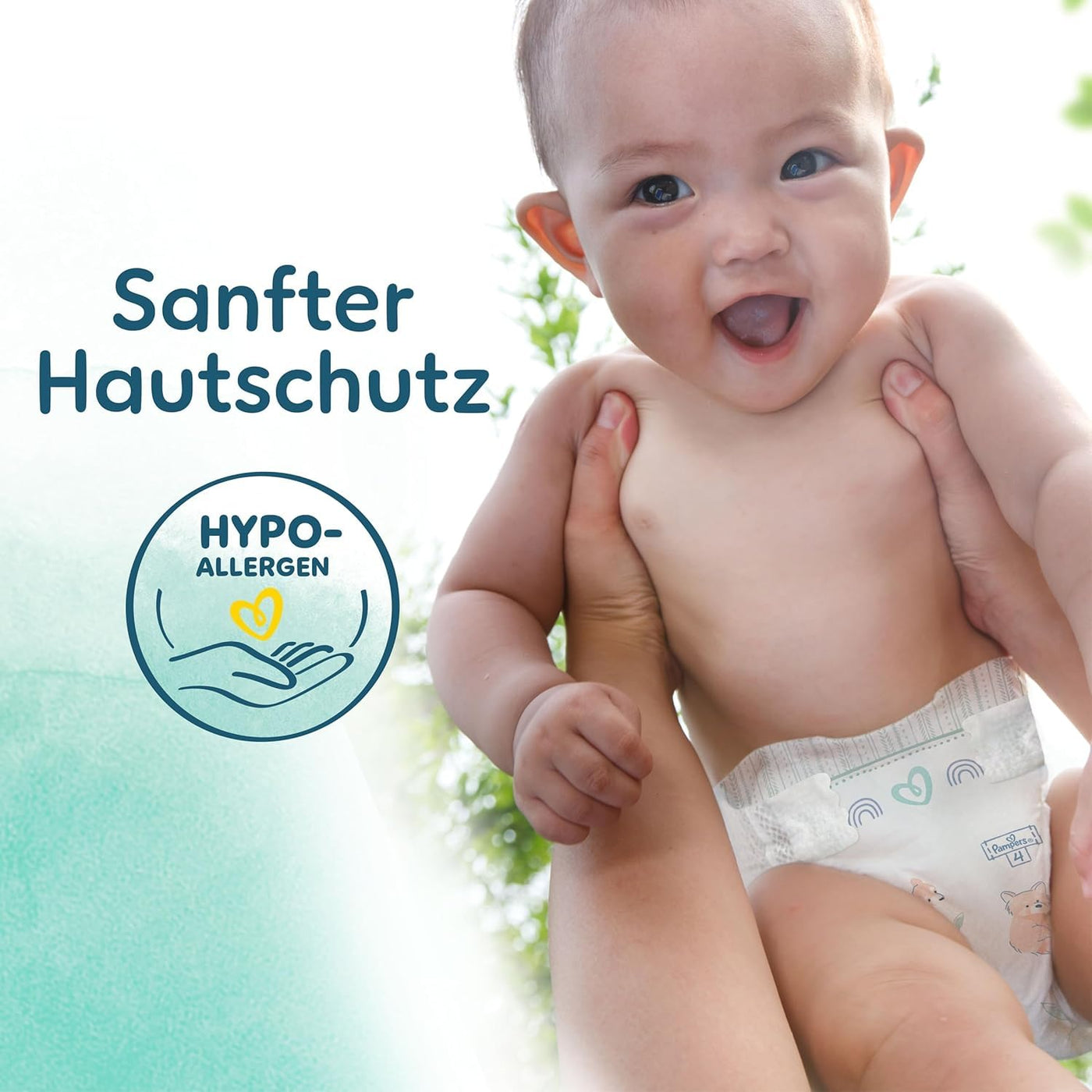 Pampers Baby Windeln Größe 5 (11-16kg) Harmonie, MONATSBOX, Sanfter Hautschutz Und Pflanzenbasierte Inhaltsstoffe, 152 Stück