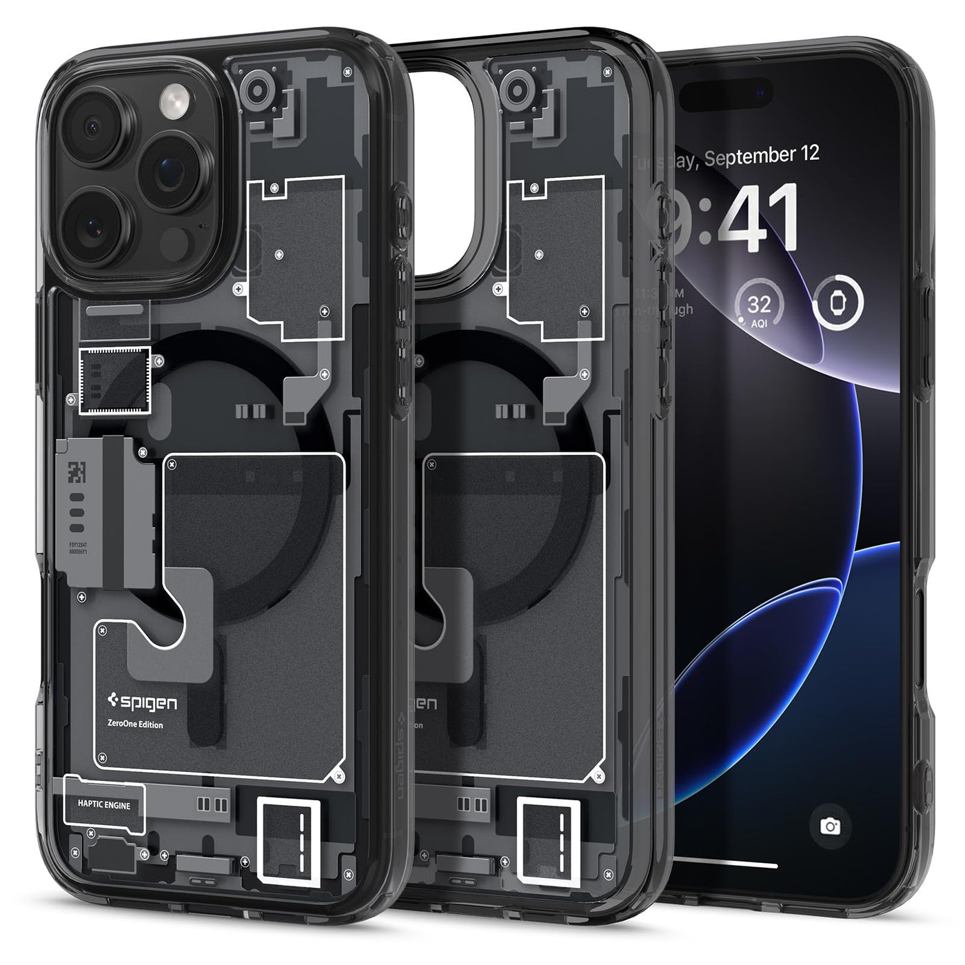 Spigen für iPhone 16 Pro Hülle [Anti-Yellowing] Ultra Hybrid MagFit Case Handyhülle Transparent Dünn Slim Kompatibel mit MagSafe -Zero One