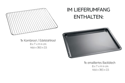 AEG Einbaubackofen – Serie 5 Ringheißluft: Gleichmäßige Garergebnisse auf 3 Ebenen – Pyrolyse Selbstreinigung – 45 Automatikprogramme – LED-Touchdisplay – Schnellaufheizung – Schwarz – TU5PB40WSK