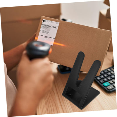 5St Scannerhalterung Rack für Etikettenleser Scannerständer für den Schreibtisch Handscanner-Rack Scanner-Autohalterung Scanner für Computer Scanner für Etiketten Plastik Black SOLUSTRE