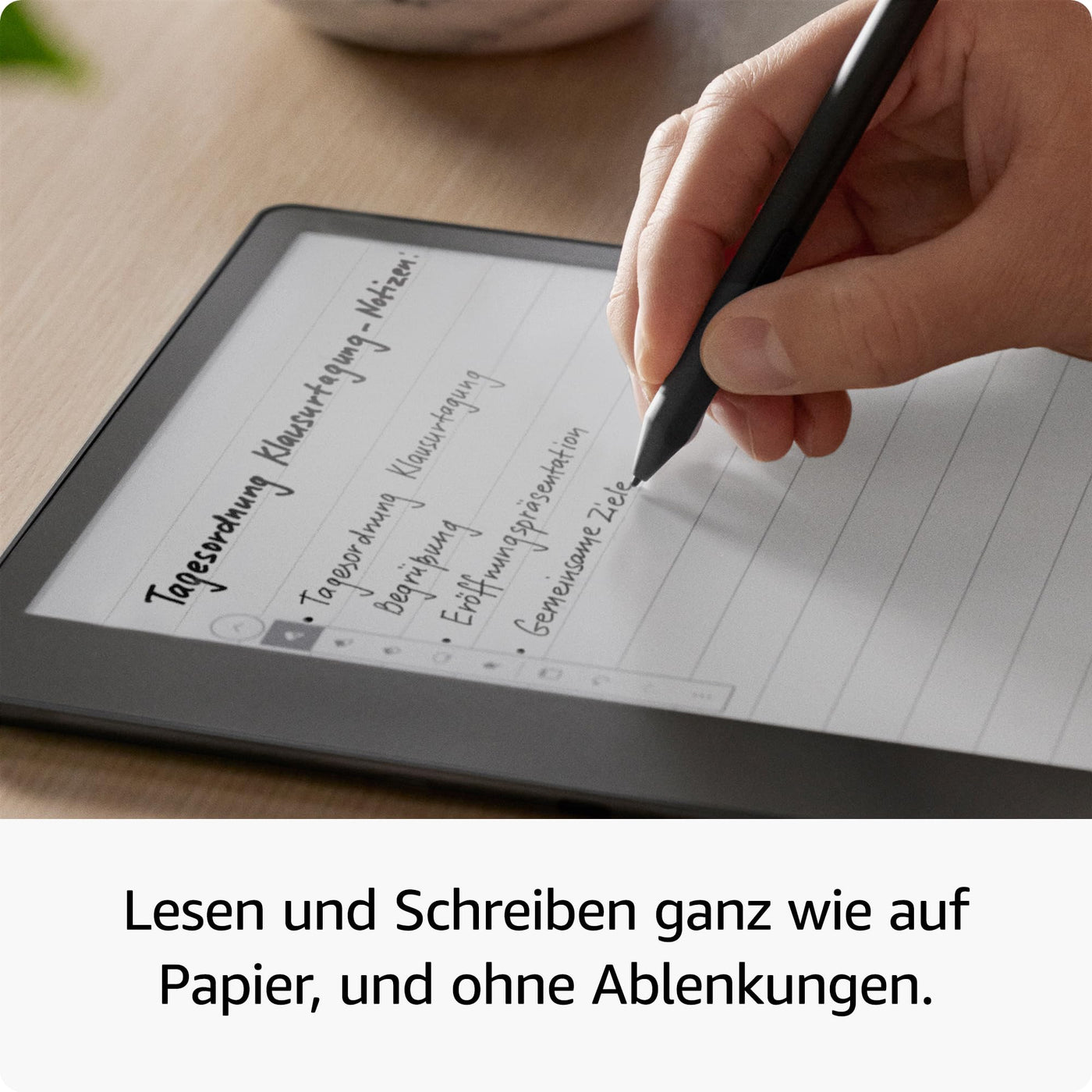 Zertifiziert und generalüberholt Kindle Scribe, der erste Kindle mit Schreibfunktion, mit 10,2-Zoll-Paperwhite-Display mit 300 ppi, mit Premium-Eingabestift | 64 GB