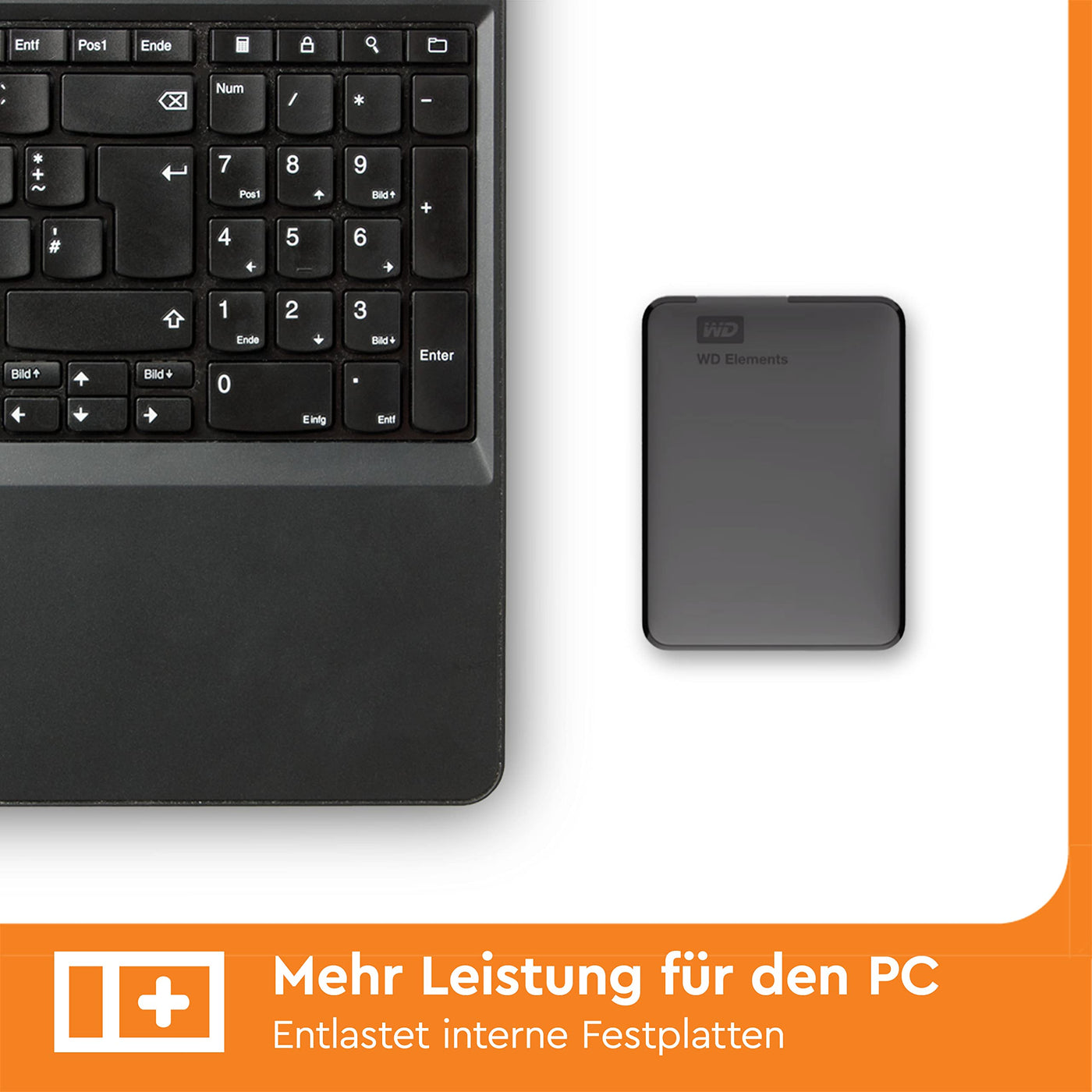 WD Elements Portable externe Festplatte 6 TB (mobiler Speicher, USB 3.0-Schnittstelle, Plug-and-Play, für Windows formatiert) Schwarz