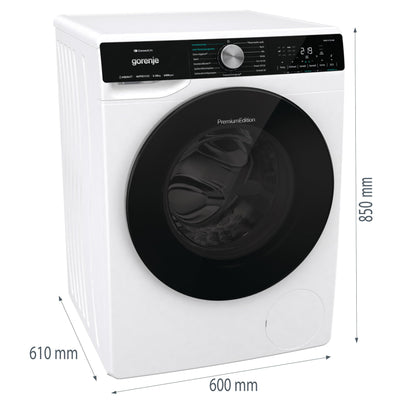 Gorenje WNS14A4ATS Waschmaschine mit Dampffunktion/ConnectLife /10Kg /1400 U/min /15 Programme/Totaler AquaStop/Wave Active Trommel/Sport/ExtraHygiene/PowerWash/Schnell Waschgang/EEK: A-40%