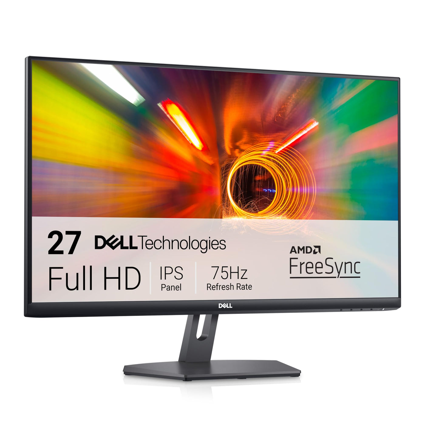 Dell S2721NX 27 Zoll Full HD (1920x1080) Monitor, 75Hz, IPS, 4ms, AMD FreeSync, Ultradünner Rahmen, 2x HDMI, 3 Jahre Garantie, Schwarz