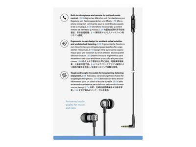 Sennheiser CX 300S In-Ear-Kopfhörer mit Universal Smart Remote ̶̶ Schwarz