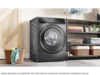 Bosch WNC254AS0, Serie 8, Smarter Waschtrockner, 10.5 kg Waschen & 6 kg Trocknen, 1400 UpM, i-Dos intelligente Waschmittel-Dosierung, entfernt 16 Fleckenarten, IronAssist mit Dampffunktion, AutoDry