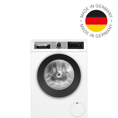 BOSCH WGG244140 Waschmaschine Serie 6, Frontlader mit 9kg Fassungsvermögen, 1400 UpM, Made in Germany, Active Water Plus, Speed Perfect, Fleckenautomatik, Nachlegefunktion, 60cm [Energieklasse A]