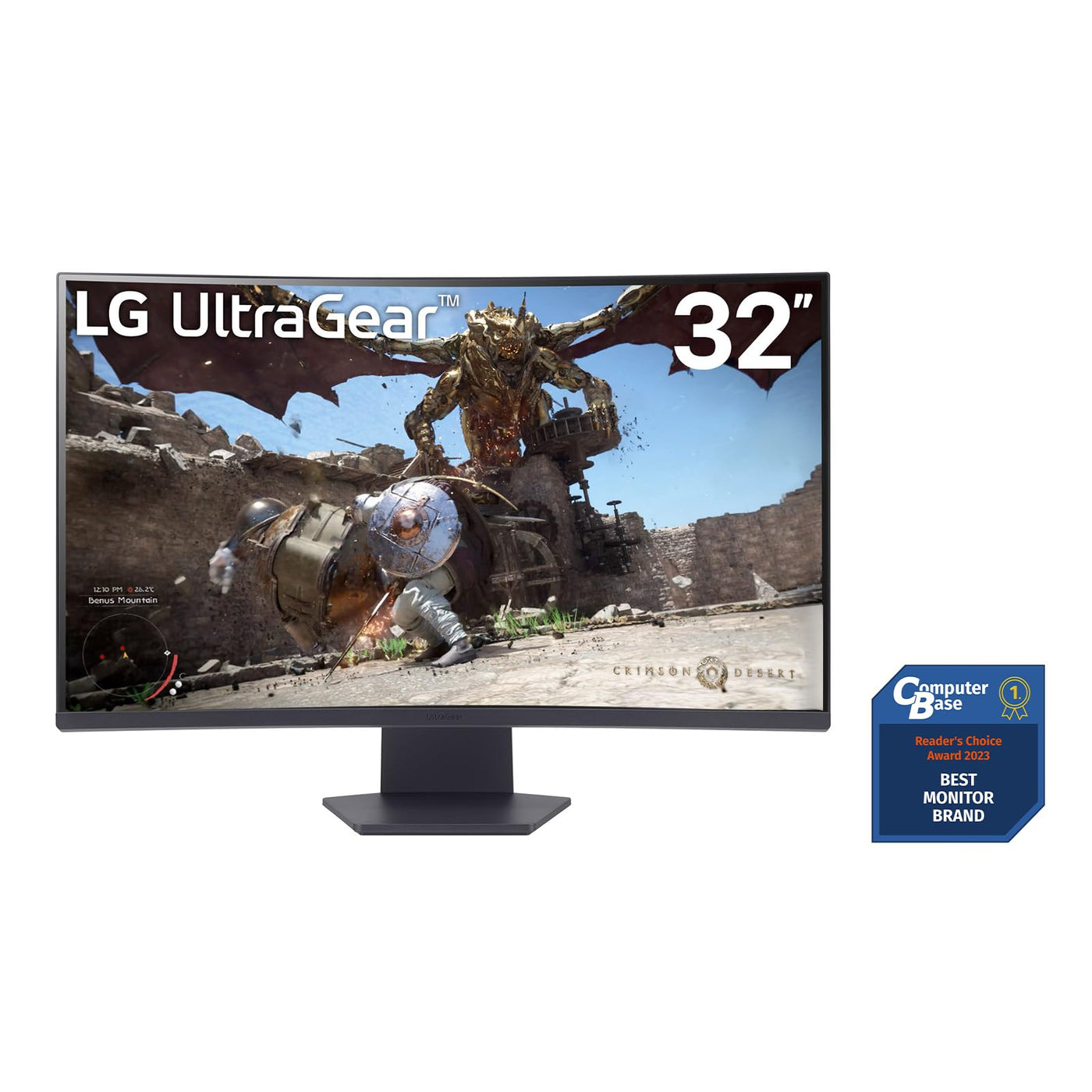 LG Electronics 32GS60QX-B.AEUQ UltraGear™ Curved QHD Gaming VA-Monitor 32" (80cm), 2560 x 1440, 16:9, 1ms GtG, 180 Hz, HDR10, 300 cd/m² Helligkeit (typ.), AMD FreeSync™, Dynamic Action Sync™ - Schwarz