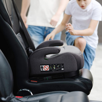 Jovikids Sitzerhöhung Auto Kinder ISOFIX, ECE R129 Kindersitzerhöhung 125-150cm, Verdickter Stoffbezug & Isofix Einführhilfe, Leicht Waschbar