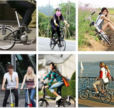 16-Zoll 6 Gang Klappräder, Travel Faltrad, Camping Klapprad mit Tragegriff, Faltfahrrad für Herren und Damen,Doppelscheibenbremse