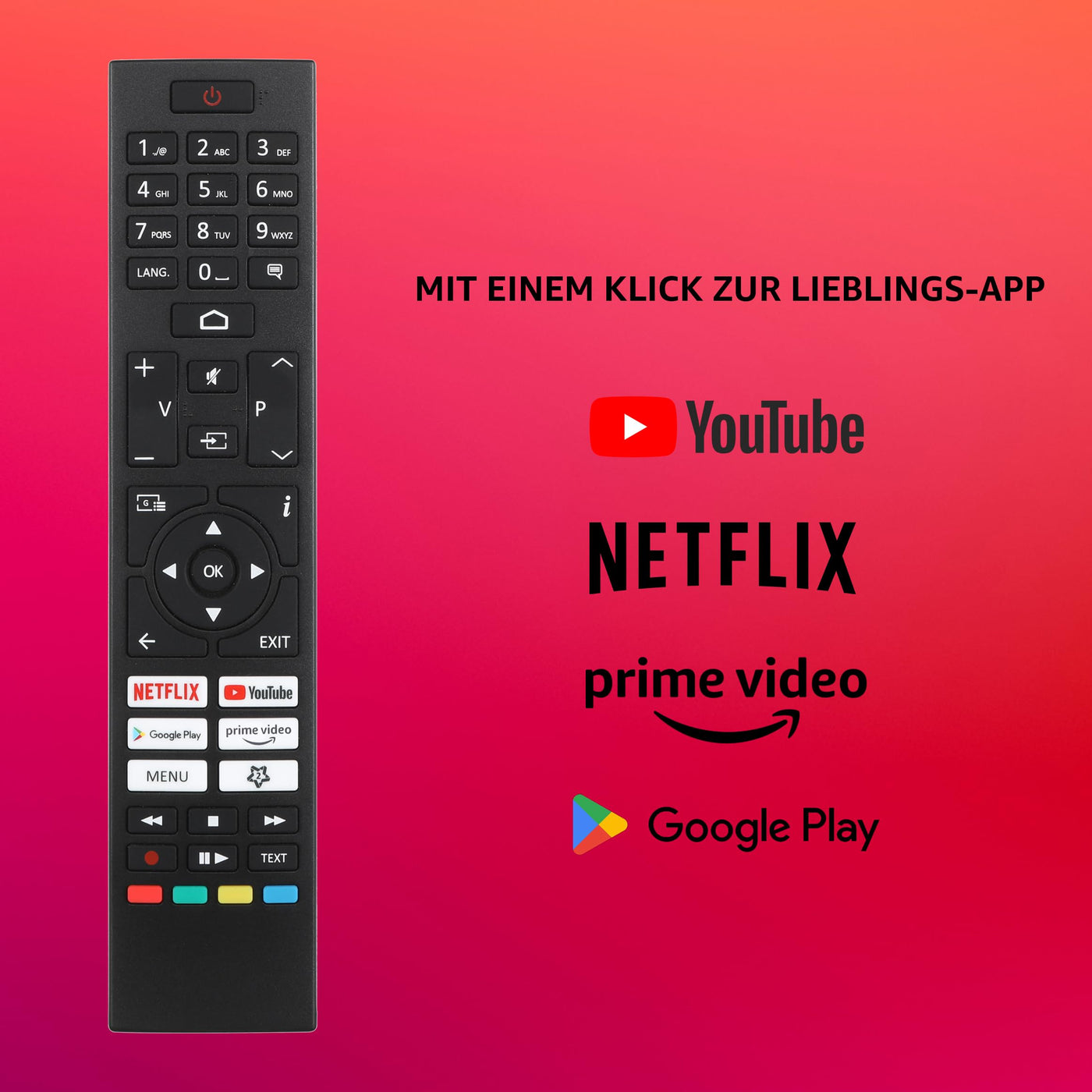 Telefunken Android TV 65 Zoll Fernseher (4K UHD Smart TV, HDR Dolby Vision, Triple-Tuner, Dolby Atmos) D65U750X2CW