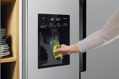 Gorenje NRR9185ESXL Side by Side Kühl-Gefrierkombination/NoFrost Plus/Inverter Kompressor/Wasser- und Eiswürfelspender/SensoTech / 178,6 cm/Kühlteil 376 l/Gefrierteil 190 l/Edelstahl