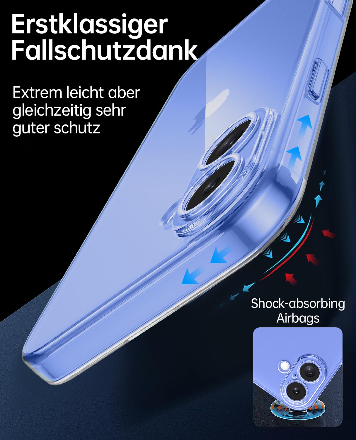 Qasyfanc Kameraschutzhülle Kompatibel mit iPhone 16 Hülle mit 2 Stück Schutzfolie, Dünne Transparent Handyhülle iPhone 16 Case Weiche Silikon Anti-Gelb Schutzhülle, Durchsichtig