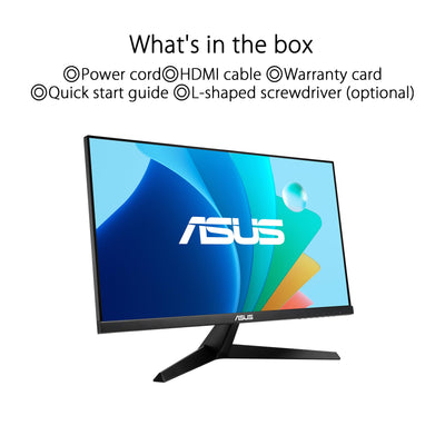 ASUS Eye Care VY249HF - 24 Zoll Full HD Monitor - 100 Hz, 1ms MPRT, AdaptiveSync - IPS Panel, Vesa 100x100, 16:9, 1920x1080, HDMI