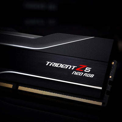 G.Skill Trident Z5 NEO RGB Series 32GB (2X 16GB) 288-Pin SDRAM DDR5 6000 (PC5-48000) CL30-38-38-96 1,35V Dual Channel Desktop Arbeitsspeicher Modell F5-6000J3038F1 6GX2-TZ. 5NR (Mattschwarz)