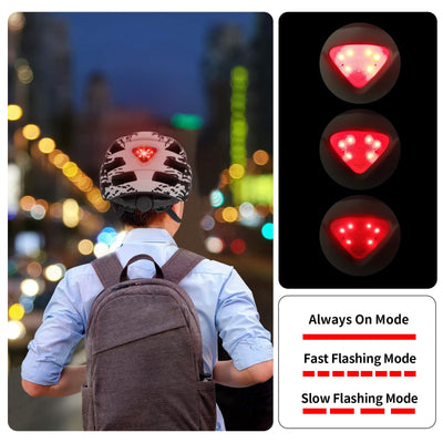 Fahrradhelm Erwachsene mit Visier und LED, Fahrradhelm Herren Damen mit 21 Belüftungsöffnungen, MTB Mountainbike Helm Radhelm Cityhelm Urban Fahrrad Helm 57–61 cm (BlackRose)