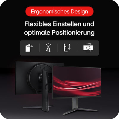 LG Electronics 27GS65F-B.AEU UltraGear™ FHD Gaming IPS-Monitor 27" (68,5cm), 1920 x 1080, 16:9, 1ms GtG, 180 Hz, HDR10, NVIDIA G-Sync™, AMD FreeSync™ - Schwarz