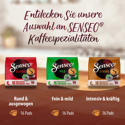 Senseo Pads, Probierbox mit 5 Sorten, 66 Kaffeepads, 5er Vielfaltspaket