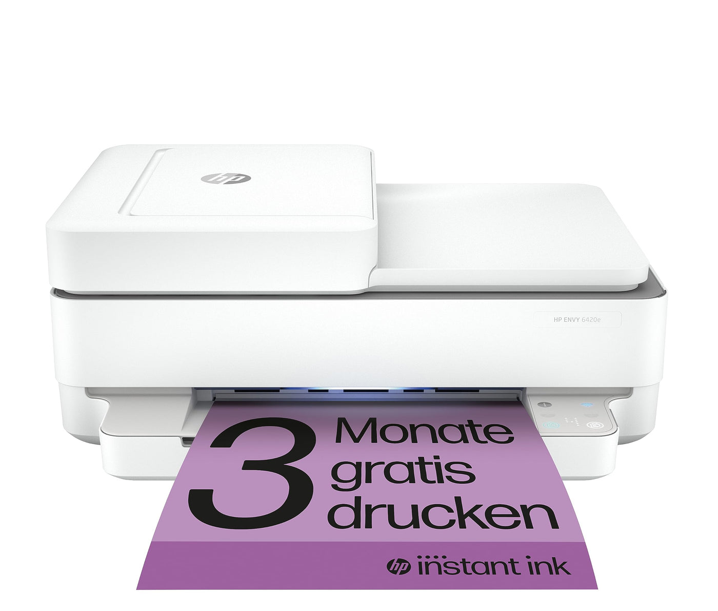 HP ENVY 6420e Multifunktionsdrucker, 20€ Cashback, 3 Monate gratis drucken mit HP Instant Ink inklusive, HP+, Drucker, Kopierer, Scanner, Mobiler Faxversand, WLAN, Automatischer Dokumenteneinzug